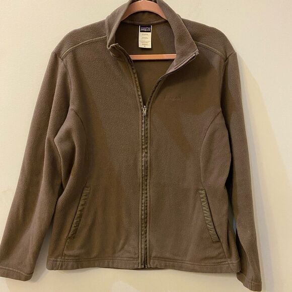Patagonia Fleece Full Zip Jacket Women Size XL - Picture 1 of 7